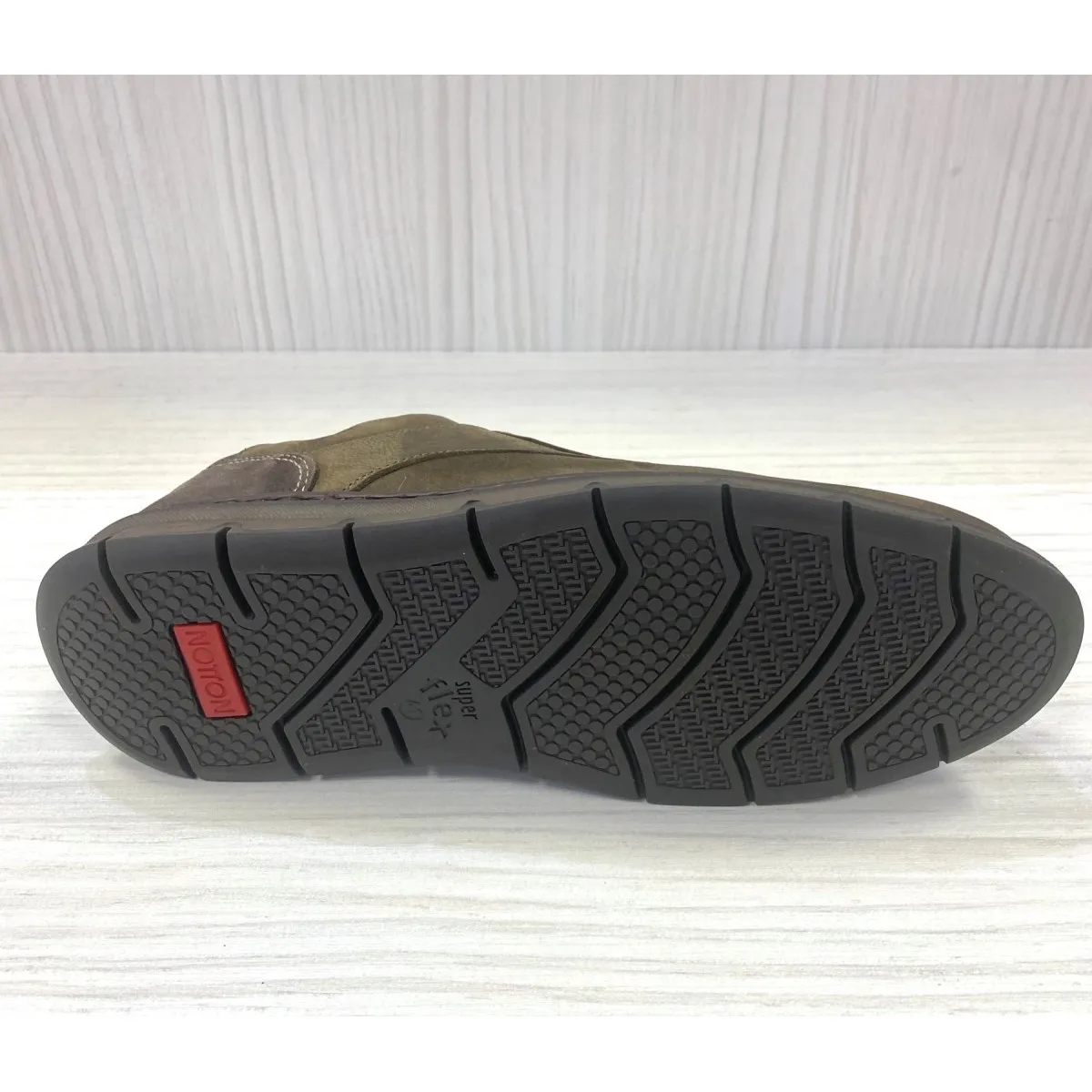 Notton zapato de piel con cordón sport kaki N2113