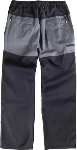 Pantalón combinado rodilleras y culera Negro / Gris