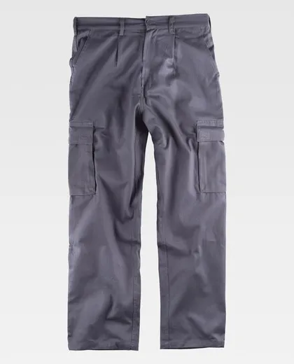 Pantalón con cintura elástica 100% Algodón Gris