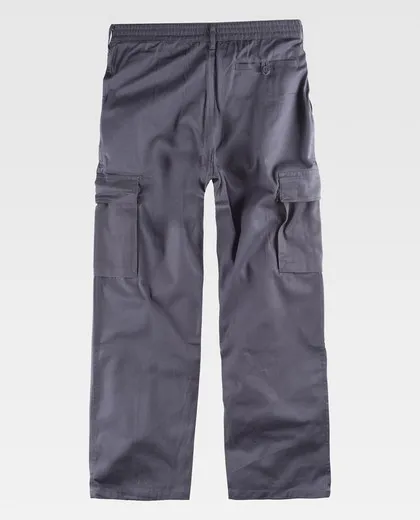 Pantalón con cintura elástica 100% Algodón Gris