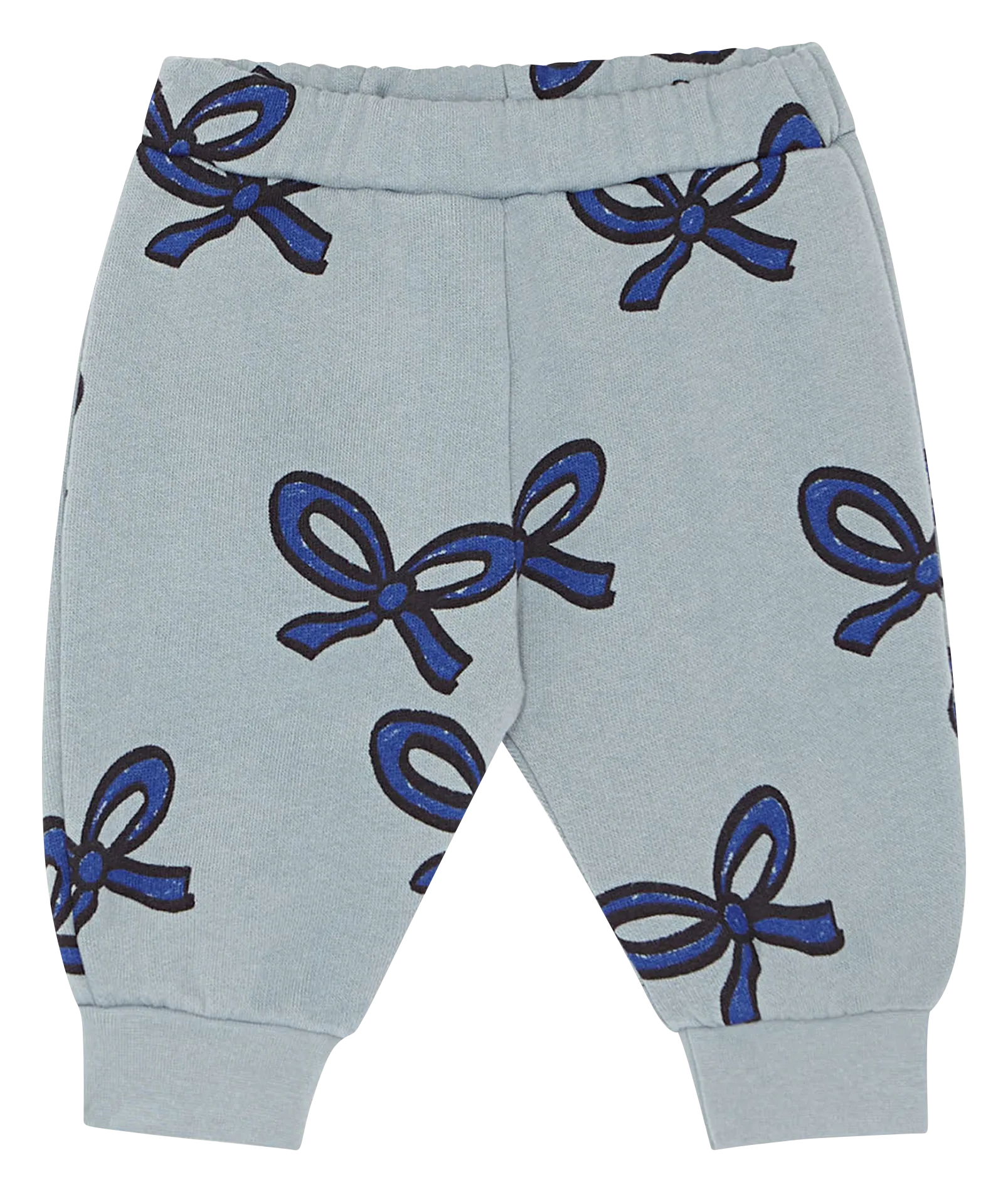 Pantalón de algodón estampado en azul