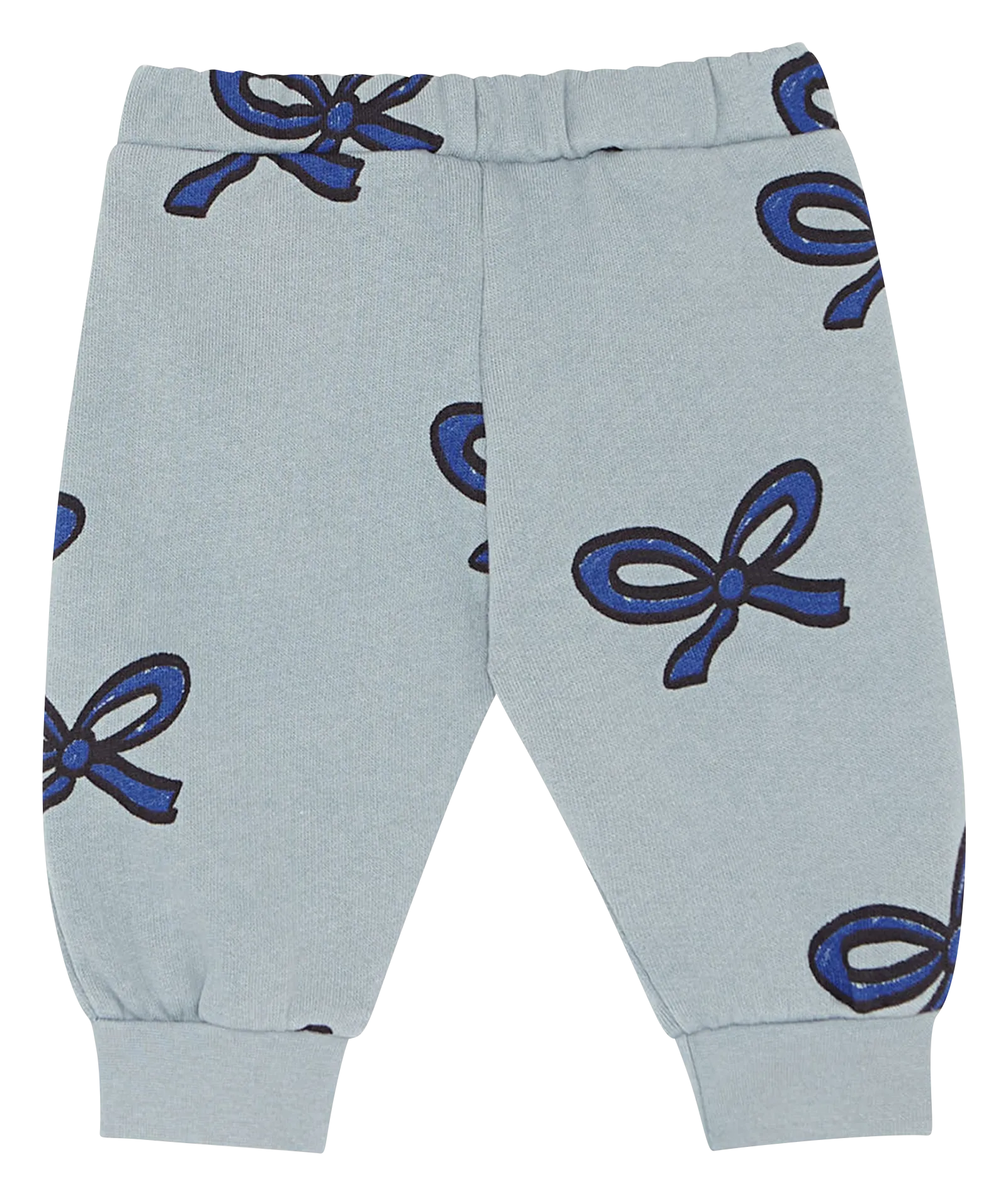 Pantalón de algodón estampado en azul