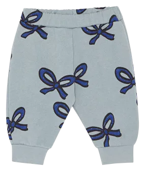 Pantalón de algodón estampado en azul