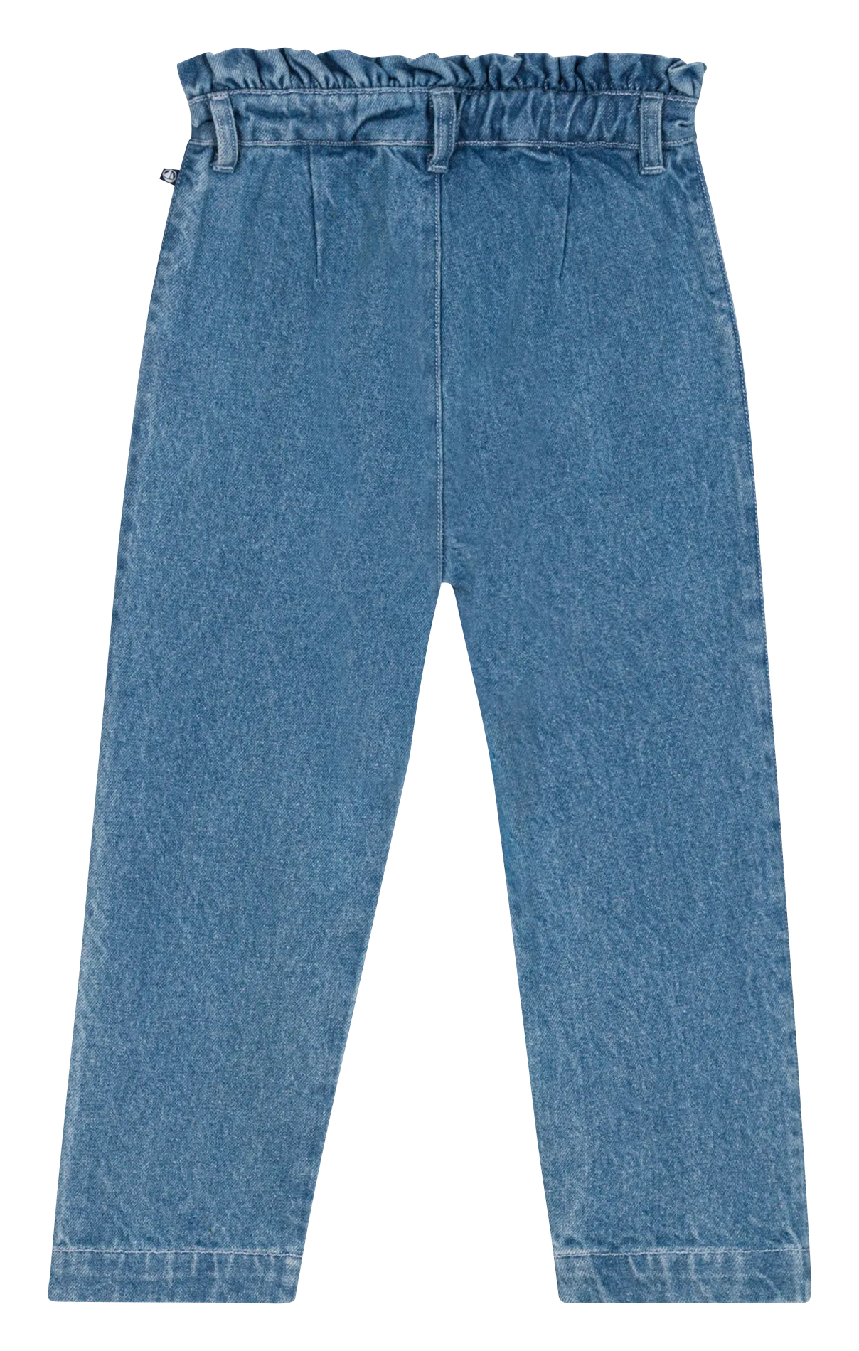 Pantalón de algodón recto Csally en azul