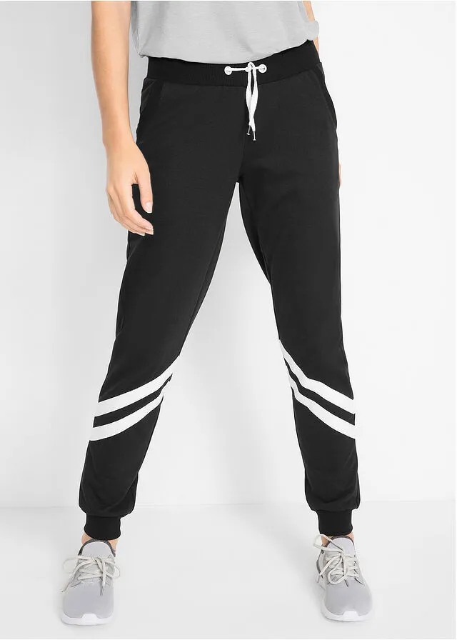 Pantalón de chándal con rayas Negro