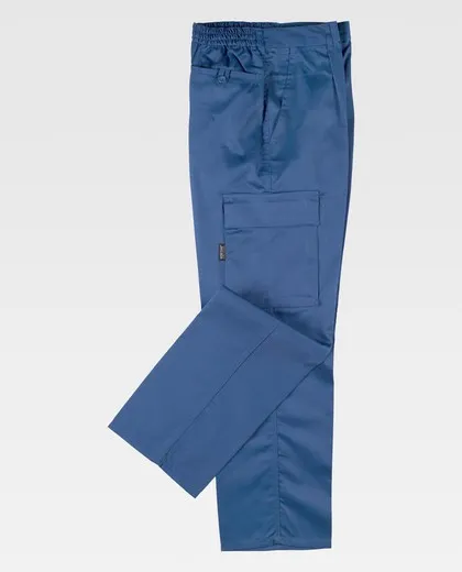 Pantalón Elástico en cintura, multibolsillos Azafata