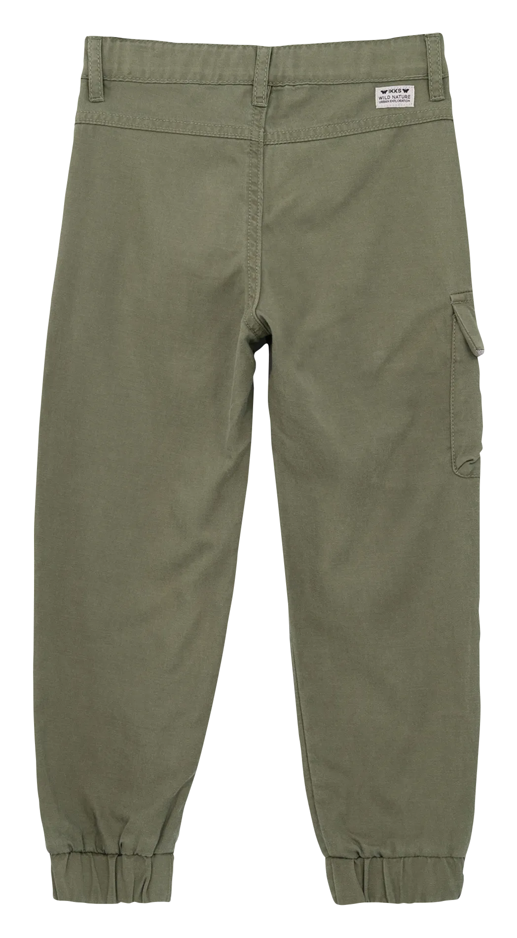 Pantalón recto estilo cargo en caqui