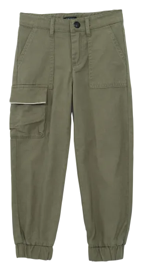 Pantalón recto estilo cargo en caqui