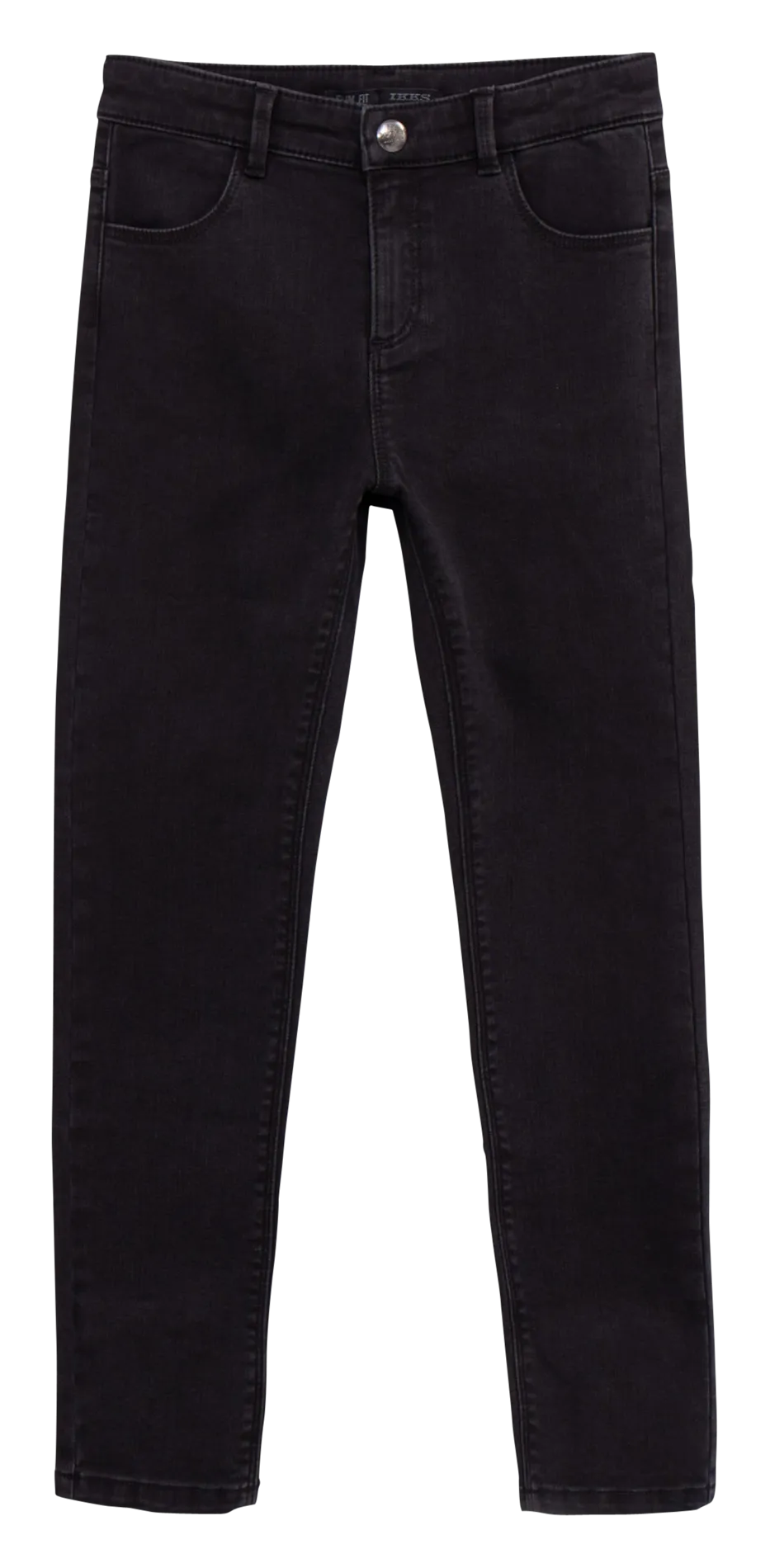 Pantalón slim de mezcla de algodón en negro