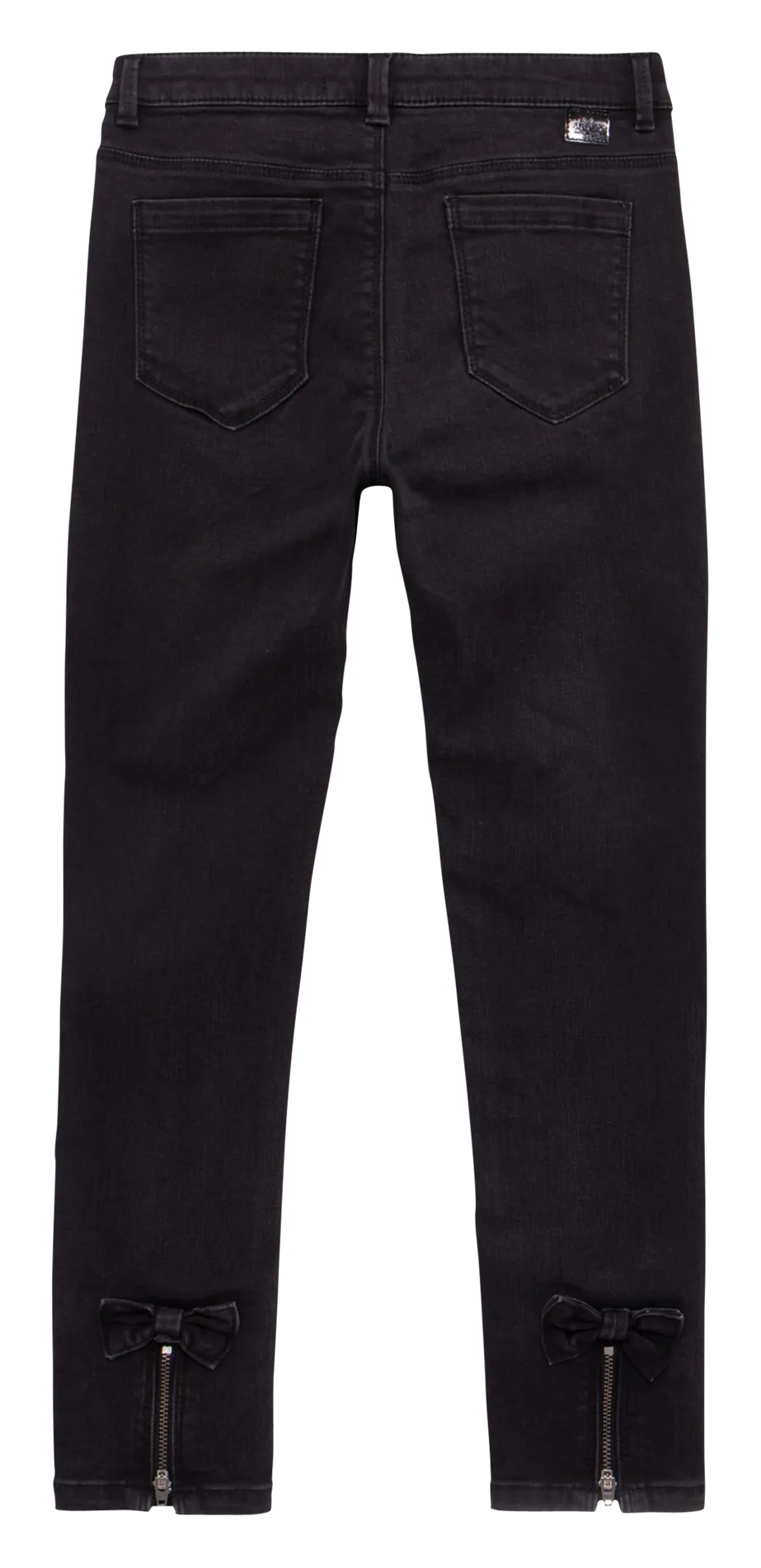 Pantalón slim de mezcla de algodón en negro