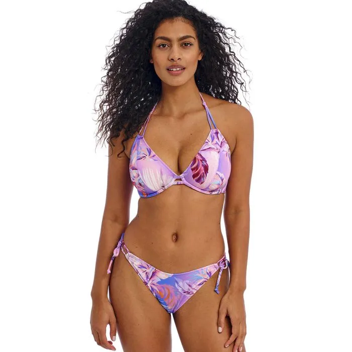 Parte de arriba Bikini Freya Swim Miami sunset Halter con aros AS204904 Cassis