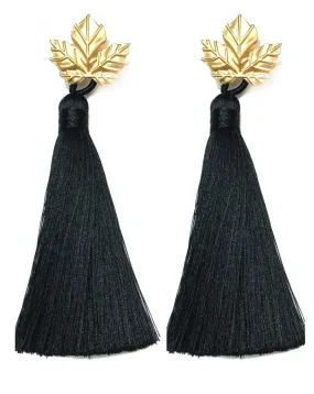 PENDIENTES LAROS DE FLECOS NEGROS, CREA TU OUTFIT CON ESTE PRECIOSO COMPLEMENTO TAN FAVORECEDOR