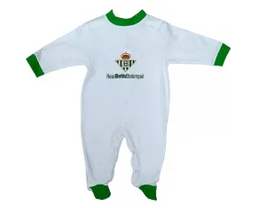 Pijama pelele Real Betis blanco y verde bebés y niños pequeños