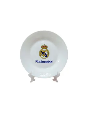 Plato grande de porcelana Real Madrid con soporte