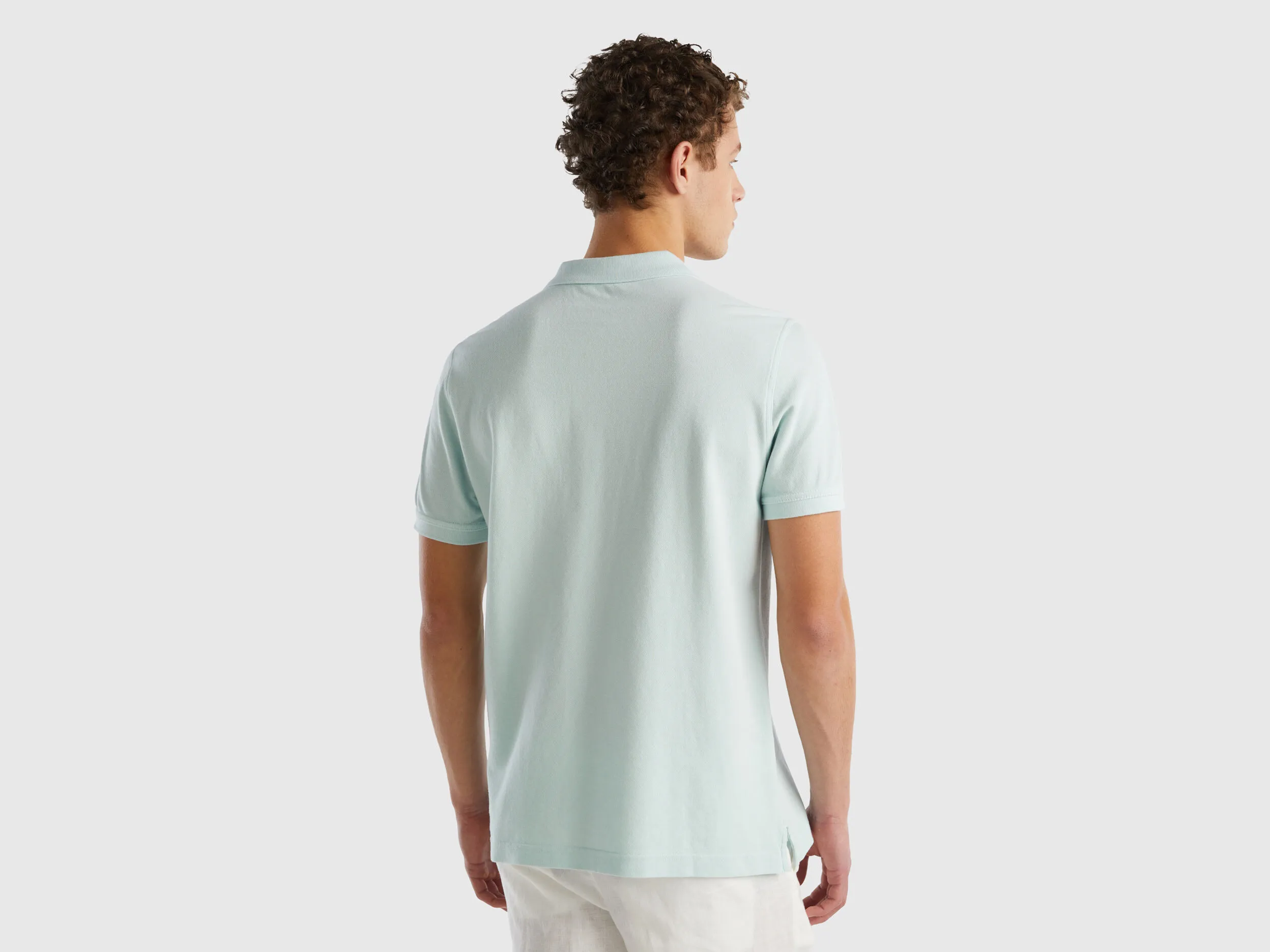 Polo verde agua claro regular fit