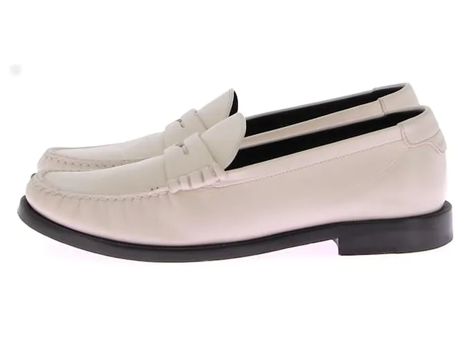 SAINT LAURENT Bailarinas T.EU 38 Piel Blanco 