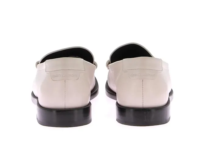SAINT LAURENT Bailarinas T.EU 38 Piel Blanco 