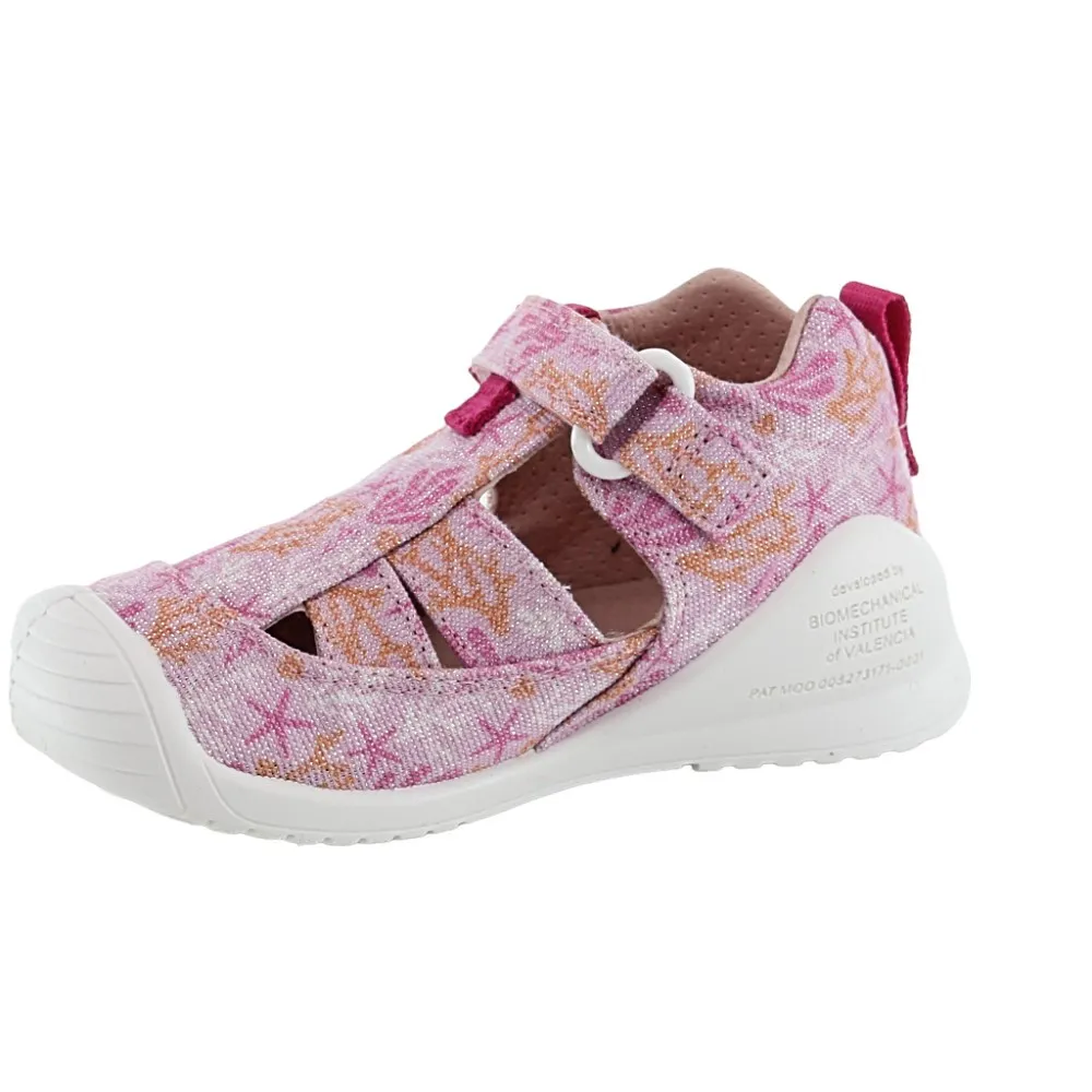 Sandalias de lona Biomecanics 242181-A Lila estampada