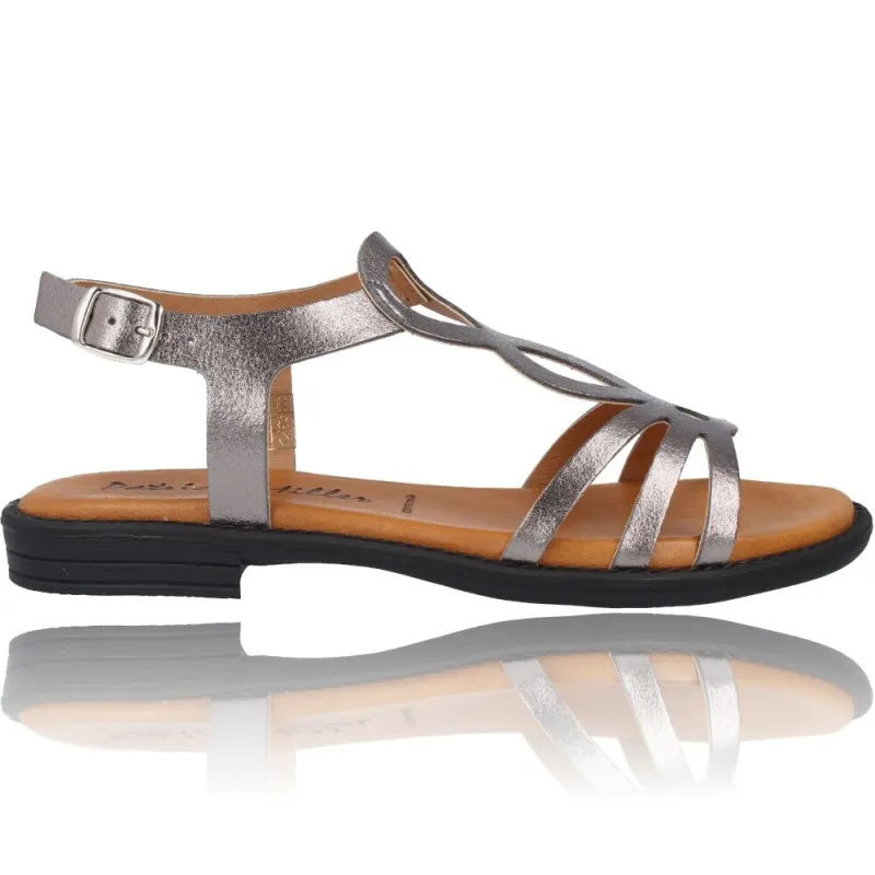 Sandalias Planas de Piel para Mujer de Patricia Miller 5627J