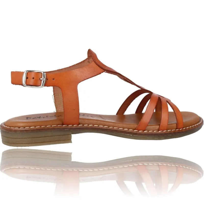 Sandalias Planas de Piel para Mujer de Patricia Miller 5627J