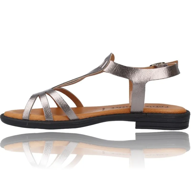 Sandalias Planas de Piel para Mujer de Patricia Miller 5627J