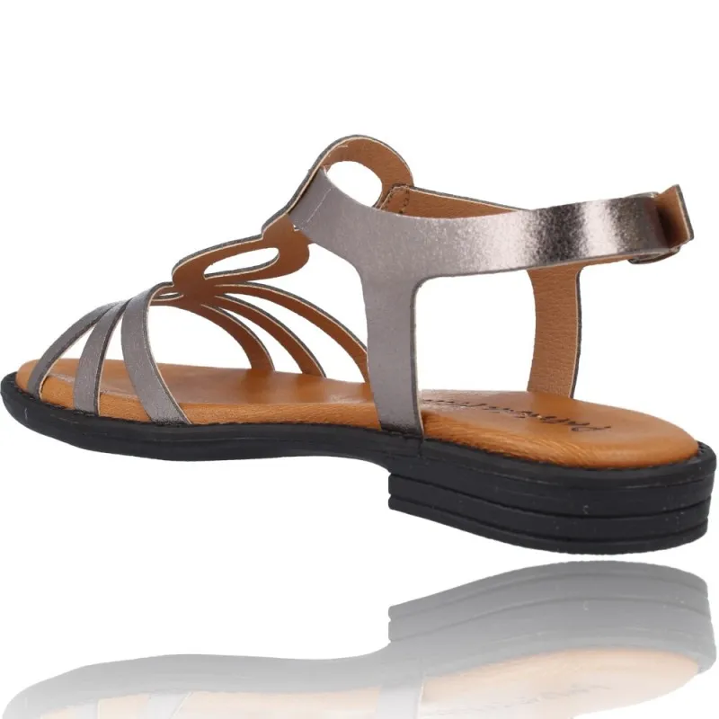 Sandalias Planas de Piel para Mujer de Patricia Miller 5627J