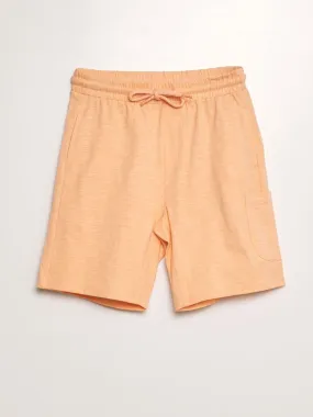 Short ligero jaspeado - NARANJA