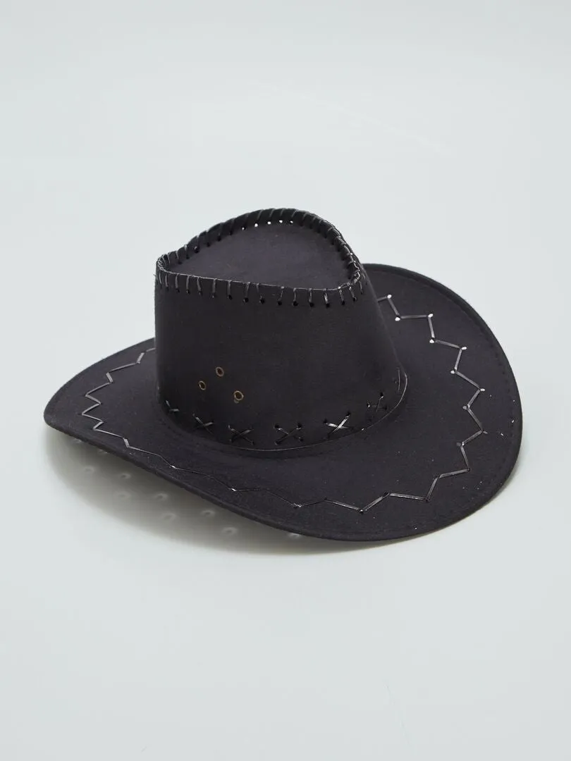 Sombrero de 'cowboy' - negro