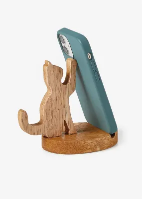 Soporte para teléfono móvil con diseño de gato Natural