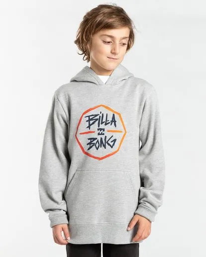 Sudadera BILLABONG con capucha para niño Octo GREY HEATHER (0009) Ref. U2HO01BIF0 gris logo pecho