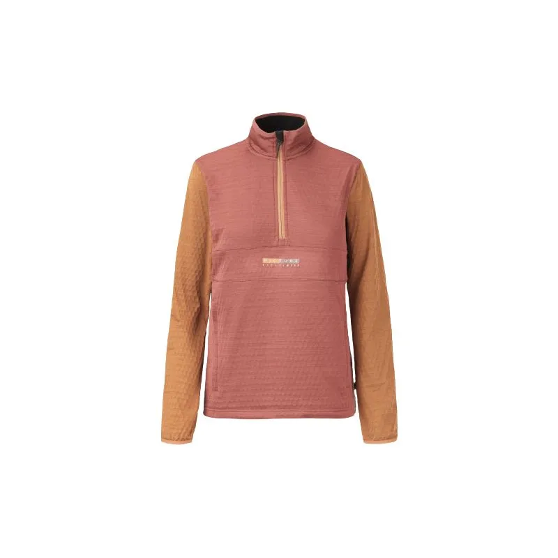 Sudadera Picture Tahita 1/4 Grid Fleece (Cedar Wood) Mujer