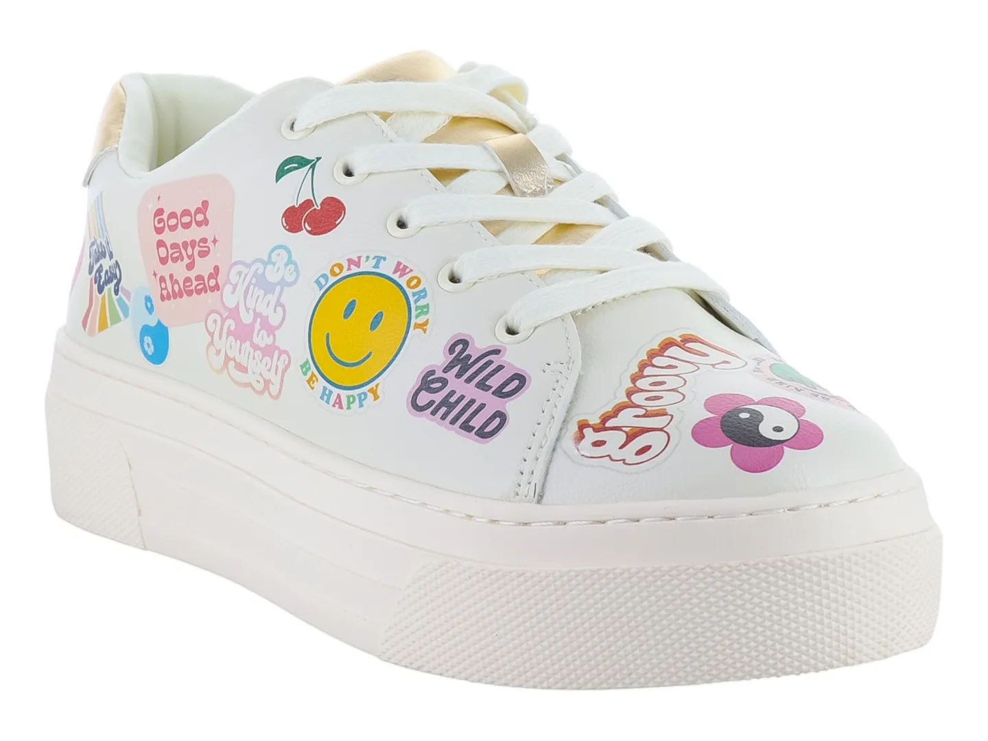 Tenis Steve Madden Jbehap Blanco Para Niña