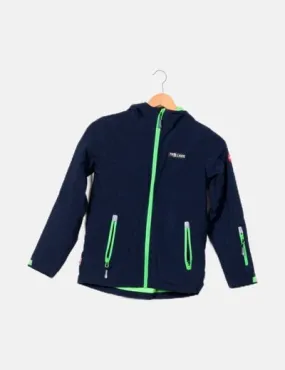 TROLLKIDS Chaquetón azul marino detalles cremallera