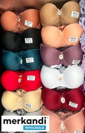 Venta al por mayor de sujetadores de mujer, calidad premium, paleta de colores.