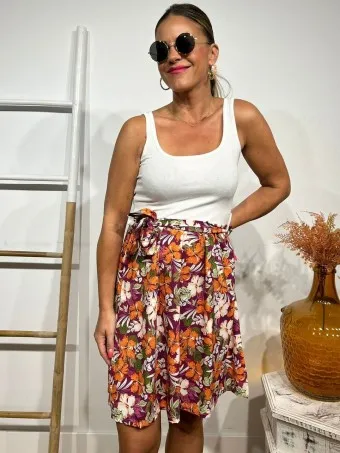 Vestido Combinado MALIKASTHI Buganvilla