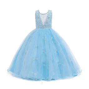 Vestido de fiesta para niñas Bebé Niños Dama de honor Vestidos de graduación Princesa