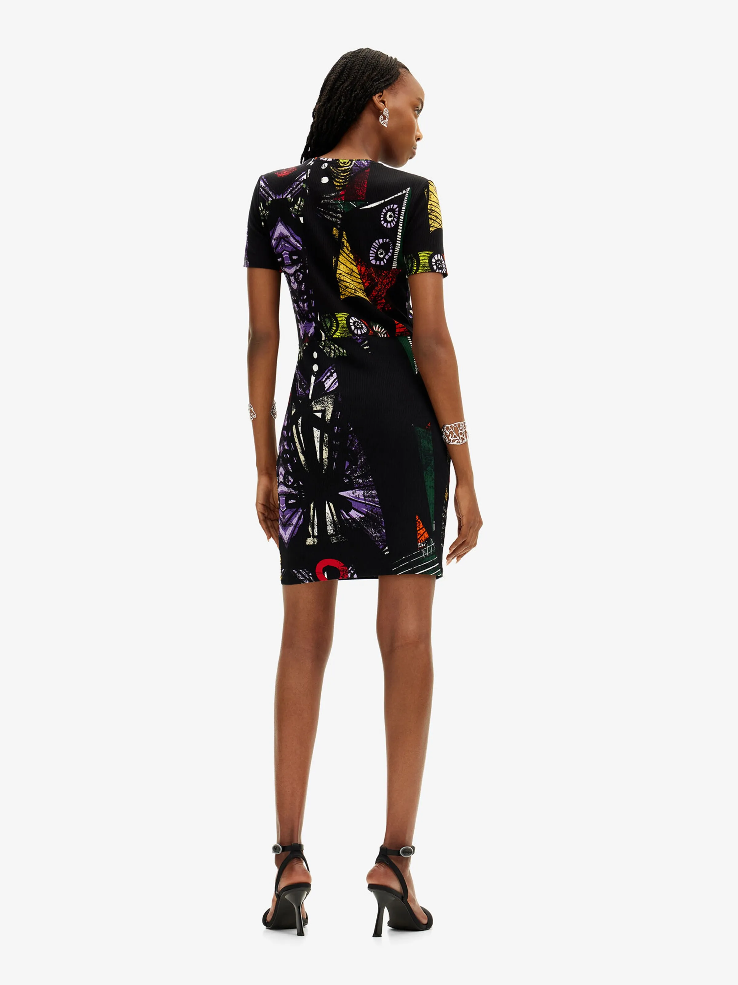 Vestido Desigual en Mezcla De Colores