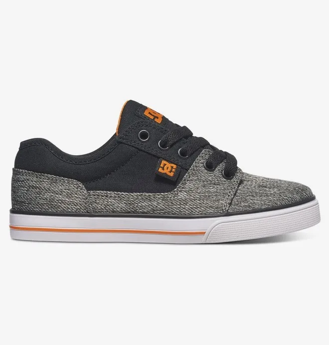 Zapatillas DC SHOES para niño TONIK TX SE BLACK/GREY (BGY) Ref. ADBS300263 negra/gris