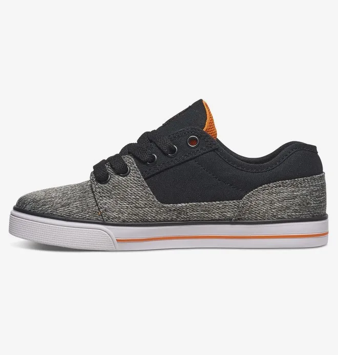 Zapatillas DC SHOES para niño TONIK TX SE BLACK/GREY (BGY) Ref. ADBS300263 negra/gris