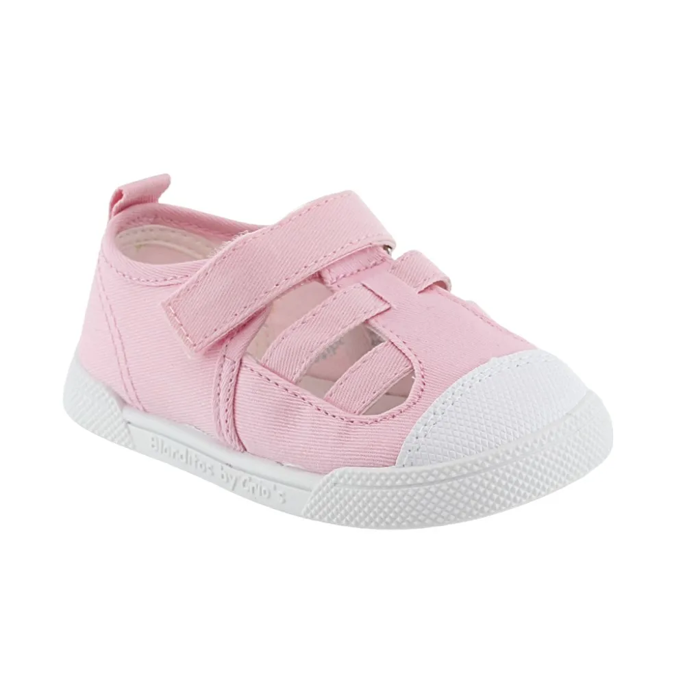 Zapatillas de lona barefoot Blanditos Limón Rosa