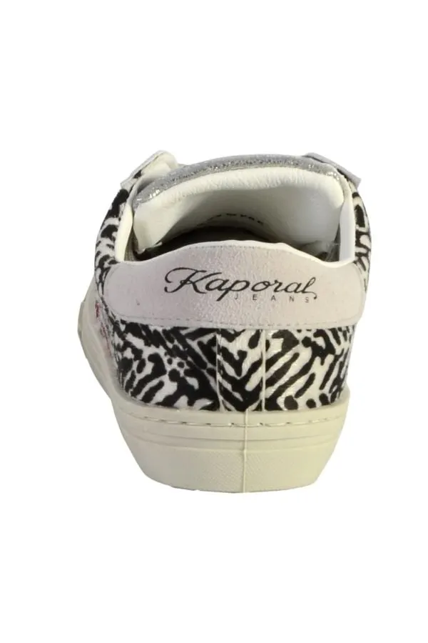 Zapatillas De Lona Mujeres Kaporal Shoes Mouna Argent Zebre