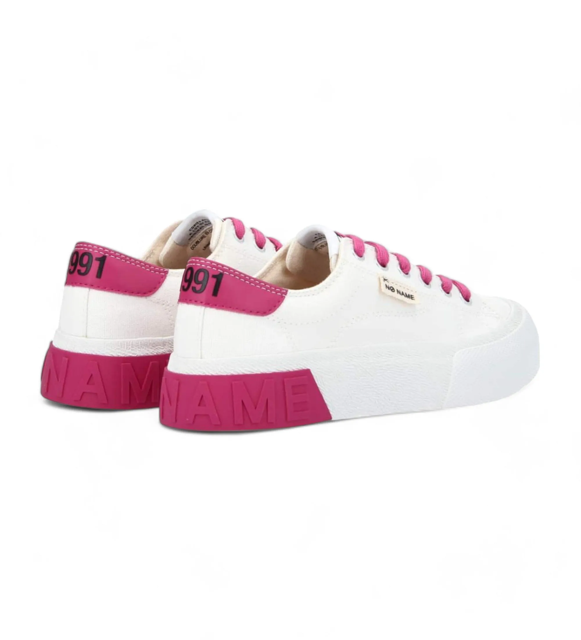 Zapatillas de lona Reset blanco, rosa