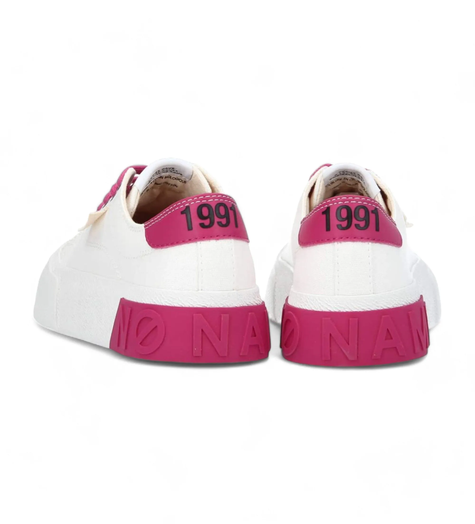 Zapatillas de lona Reset blanco, rosa