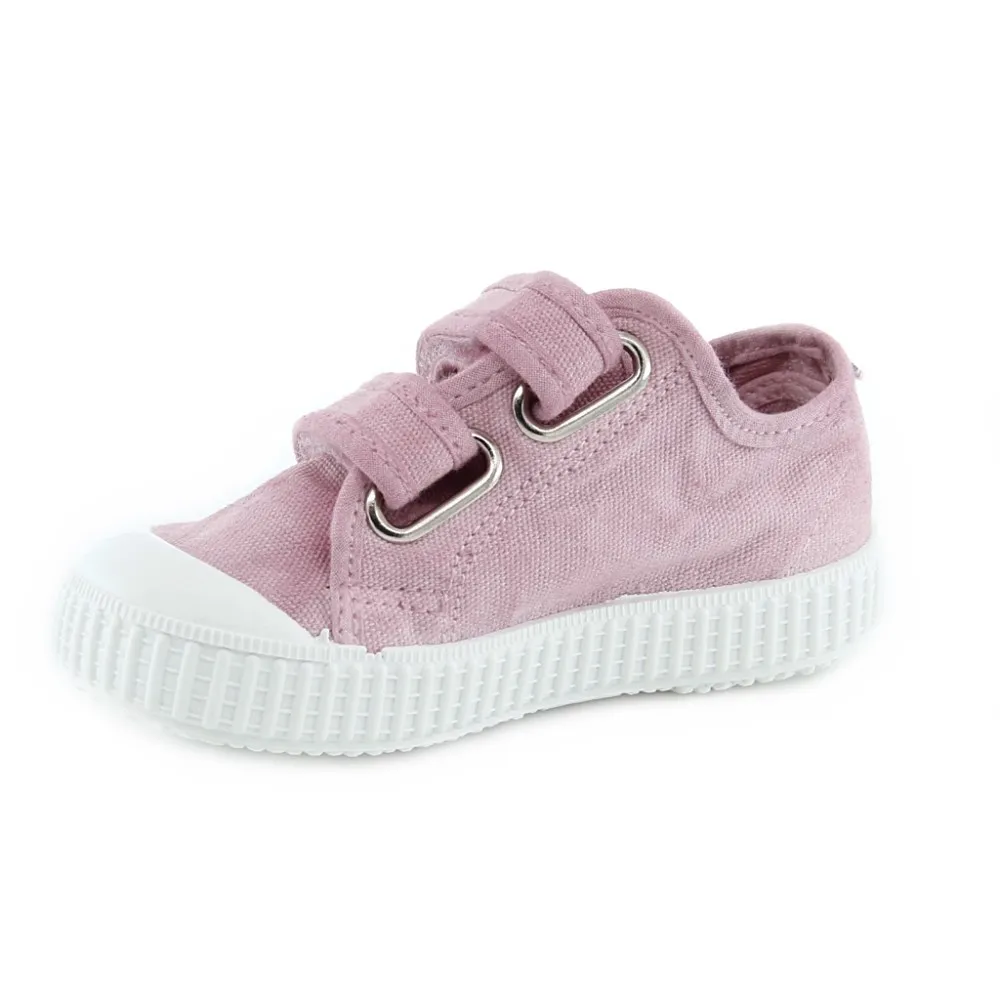 Zapatillas de lona Zapy velcros Rosa