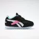 Zapatillas deporte Reebok negras con detalles en rosa azul y blanco royal