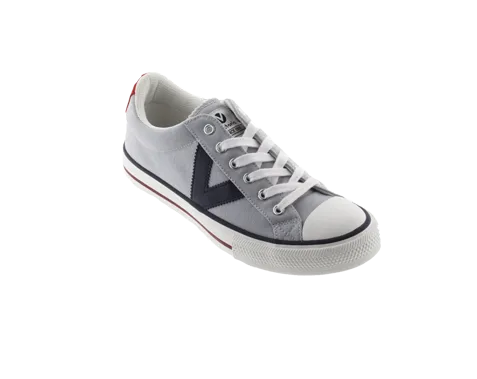 Zapatillas Tribu Lona Contraste Gris