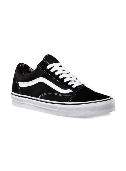 Zapatillas Vans negras Old Skool negras para hombre y mujer