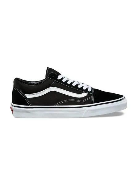 Zapatillas Vans negras Old Skool negras para hombre y mujer