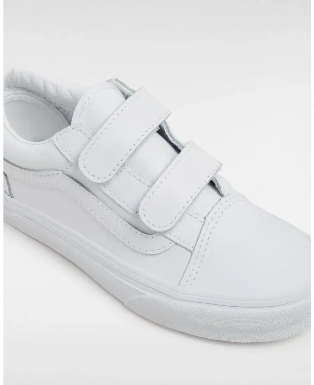 Zapatillas Vans UY Old Skool V Classic Tumble Blancas (4-8 años)