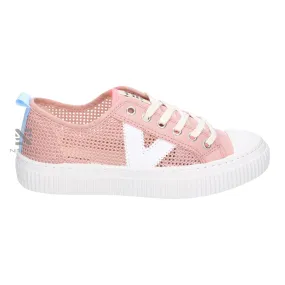 Zapatillas Victoria Basket Rejilla Rosa